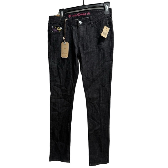 G-Unit Denim - G-Unit Skinny Stretch Slim Cut Black Rinse Jeans,  G-Unit‎ Logo Sz. 5